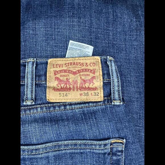 Levi's 514 Straight Fit jeans Size 38x32 - Picture 8 of 9